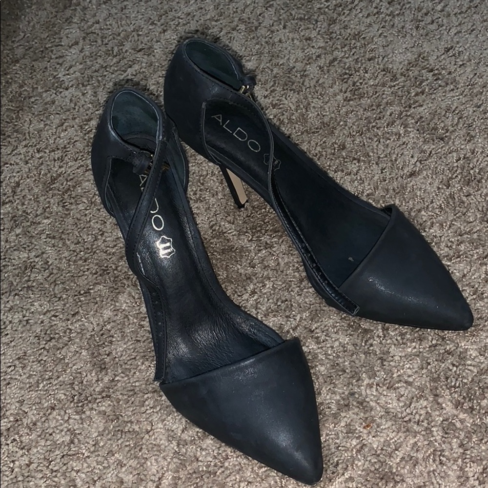 Aldo black classic heels pumps